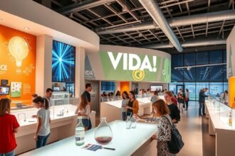 Interaktív kiállítás a VIDA! Tudományos Élményparkban Brnóban.