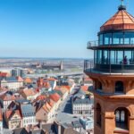 Panoráma az Új Városháza kilátótornyából Ostravában.