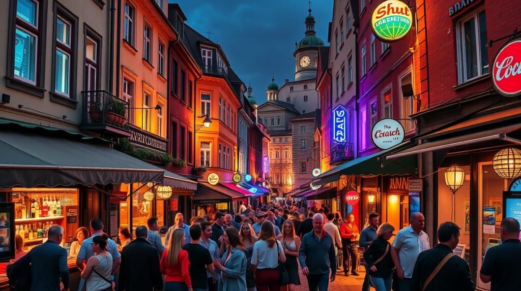 Ostrava éjszakai élet és bárok a Stodolní utcában