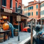 Murano üvegfúvó műhelye és boltjai Velencében