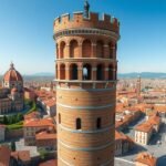 Kilátás a Torre dei Lamberti toronyból Veronában