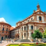 A Santa Maria Maggiore-bazilika látképe Bergamóban, Olaszországban.