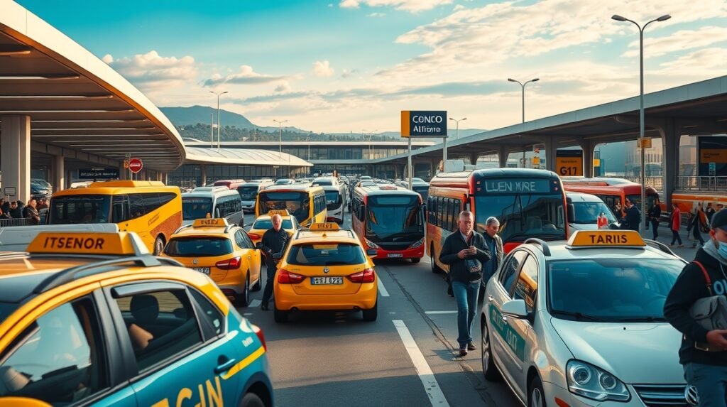 Forgalmas transzfer a Bergamo Orio al Serio repülőtéren