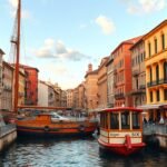 Genova Porto Antico régi kikötő panoráma Bigo lifttel