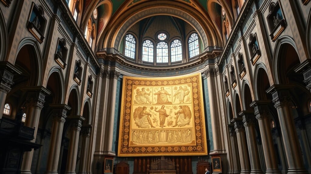 A Keresztelő Szent János-dóm belső terének részlete Torinóban.