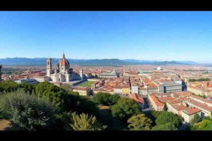 Panoráma Torinóról a Monte dei Cappuccini kilátóból