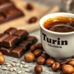 Bicerin kávé csokoládéval és mogyoróval Torinóban