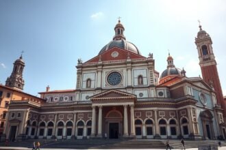Santo Stefano bazilika Bologna látványos külső nézete