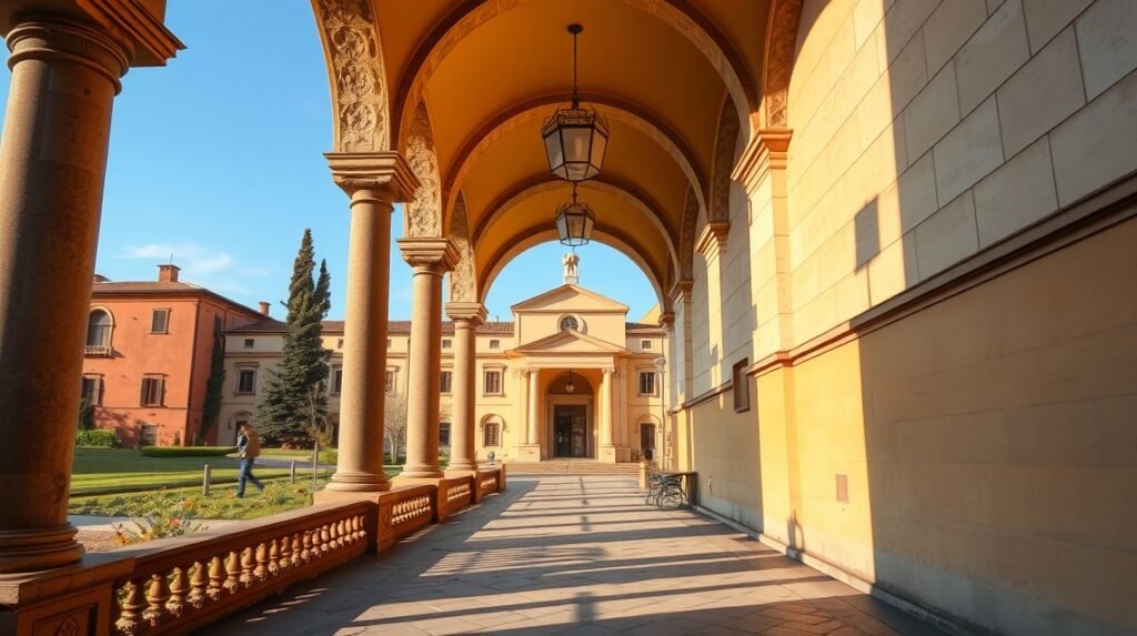 Portikusz a San Luca-szentélyhez vezető úton Bolognában