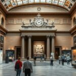 Bologna Régészeti Múzeum belső terének látképe