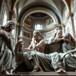 A Santa Maria della Vita templom Siratás-szoborcsoportja Bolognában.