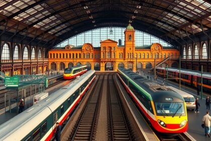 Bologna közlekedése: modern vonatok a történelmi pályaudvarnál