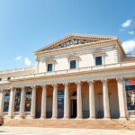 MANN épülete Nápolyban, a Régészeti Múzeum külseje.