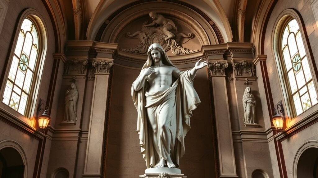 Fátyolos Krisztus szobra a Sansevero-kápolnában Nápolyban