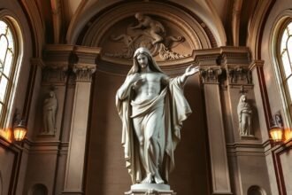 Fátyolos Krisztus szobra a Sansevero-kápolnában Nápolyban