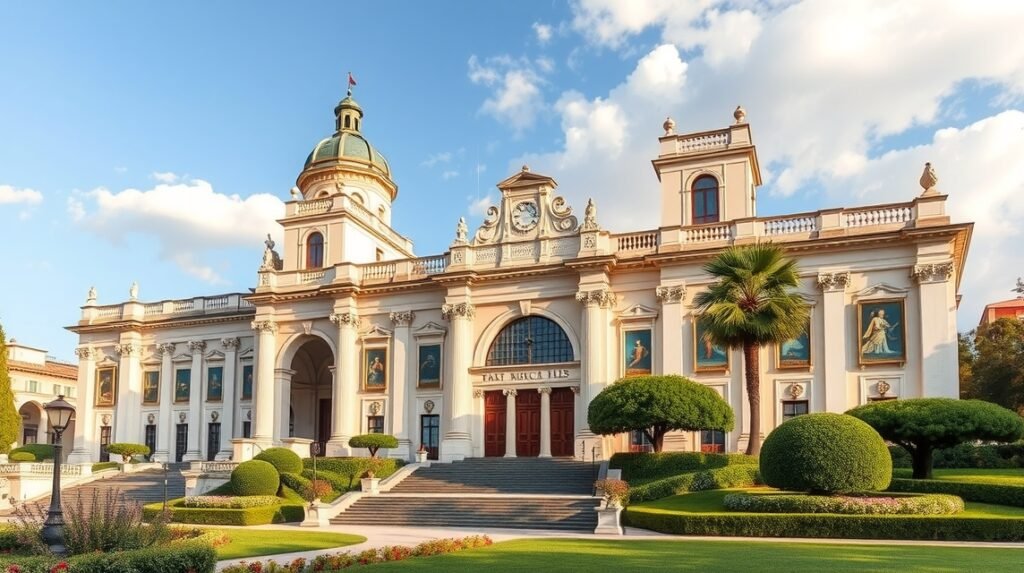 A Capodimonte Múzeum impozáns épülete Nápoly zöld szívében.