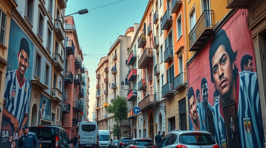 Utcai falfestmények Nápolyban, Maradona kultuszával