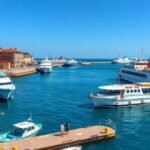 Bari kikötő, kompok Görögországba és Albániába