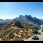 Korzika gyönyörű tája, autózás közben a kék tenger mellett.