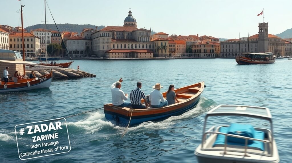 Csónakázás Zárában, a Barkajoli csónakosokkal az Adriai-tengeren.