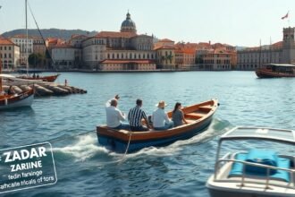 Csónakázás Zárában, a Barkajoli csónakosokkal az Adriai-tengeren.