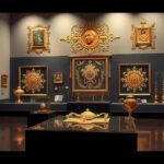 Zára aranya és ezüstje kiállítás művészeti tárgyai a múzeumban