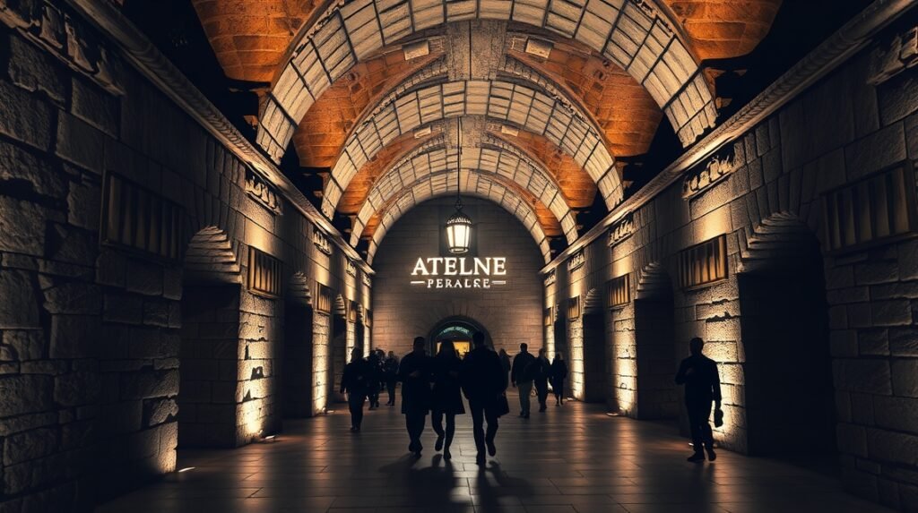 A Diocletianus-palota misztikus pincéje Splitben, Horvátországban