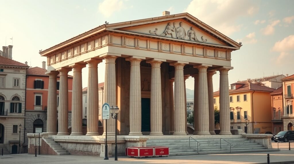 A Splitben található Jupiter temploma gyönyörű látképe