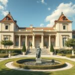 Ivan Meštrović Galéria épülete gyönyörű kerttel és szobrokkal