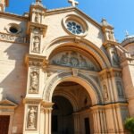 A Szent Lőrinc-katedrális részlete Trogirban, Horvátországban.