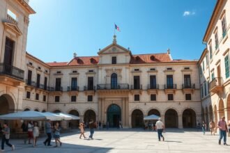 A Trogiri Városháza, a gótikus-reneszánsz Rektori palota csodás homlokzata.