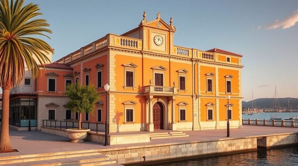 A Garagnin-palota Trogirban, Dalmácia gyönyörű műemléke.