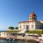 A Marmont-gloriett történelmi épülete Trogirban, Horvátországban.