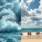 Zivataros és napfényes tengerparti időjárás a Dominikai Köztársaságban