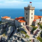 Lovrijenac erőd, Dubrovnik Vörös Torony tengerre néző kilátással