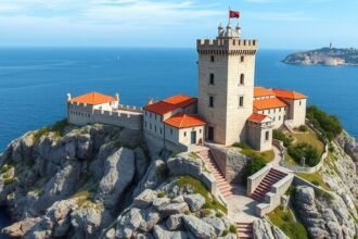 Lovrijenac erőd, Dubrovnik Vörös Torony tengerre néző kilátással