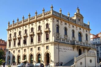Sponza-palota gótikus és reneszánsz építménye Dubrovnikban