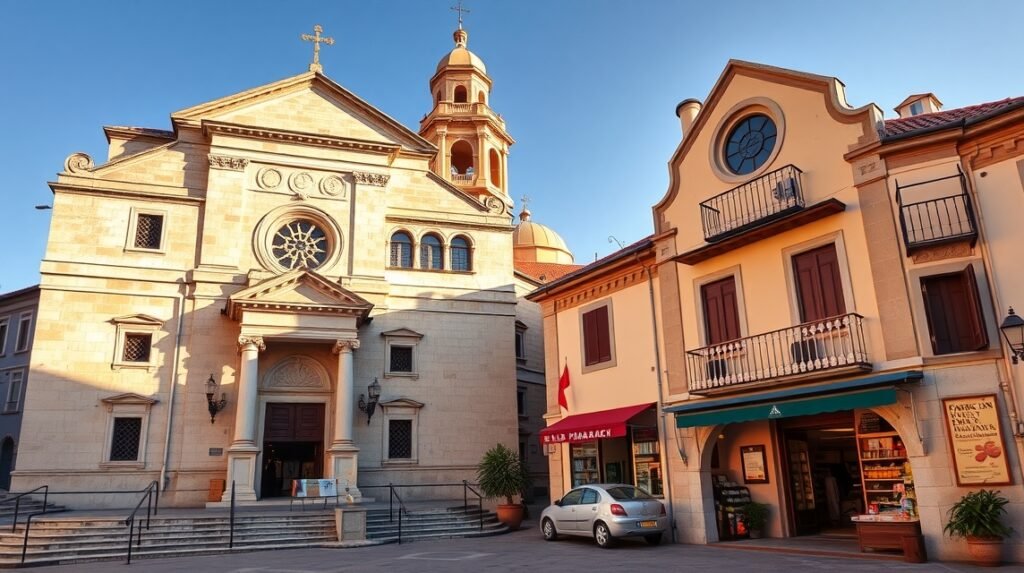 A Ferences kolostor és a régi patika Dubrovnik központjában