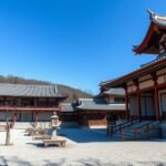 Tenryu-ji templom és zen kert Kiotóban, Japánban