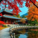 Eikan-dō templom és őszi lombok Kiotóban