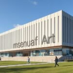 Hyogo Prefektúra Művészeti Múzeuma modern épülete Kóbéban