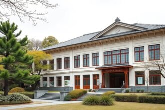 Hayashibara Művészeti Múzeum épülete Okayamában.