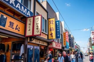 Kojima Jeans Street, the heart of Japanese denim culture in Okayama.