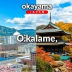 Tavaszi és őszi táj Okayamában, Japánban