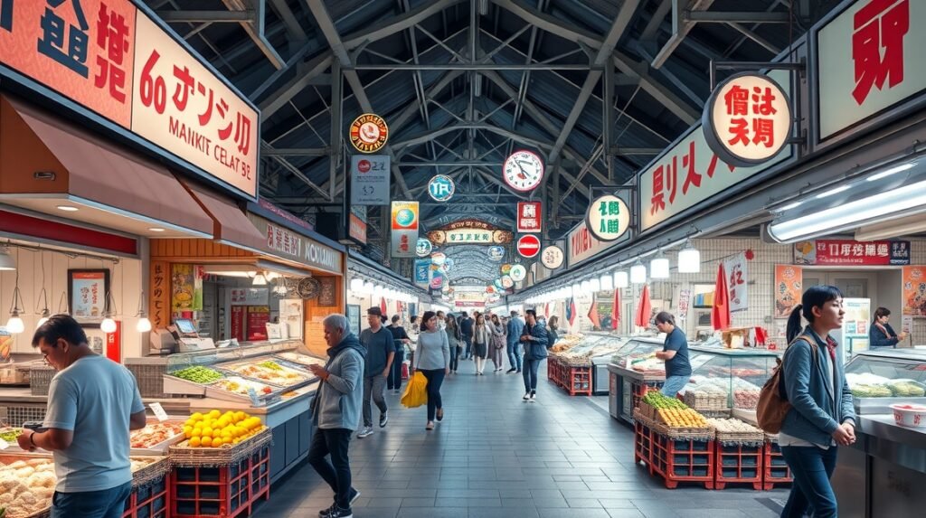 Yanagibashi piac - Fukuoka autentikus gasztronómiai élmények