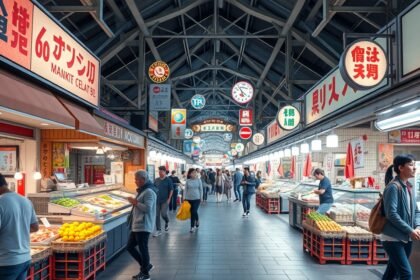 Yanagibashi piac - Fukuoka autentikus gasztronómiai élmények