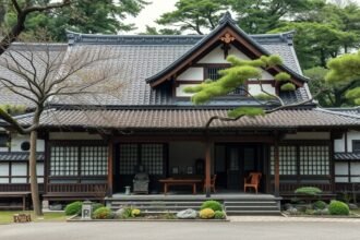 Lafcadio Hearn háza Kumamotóban, japán stílusban