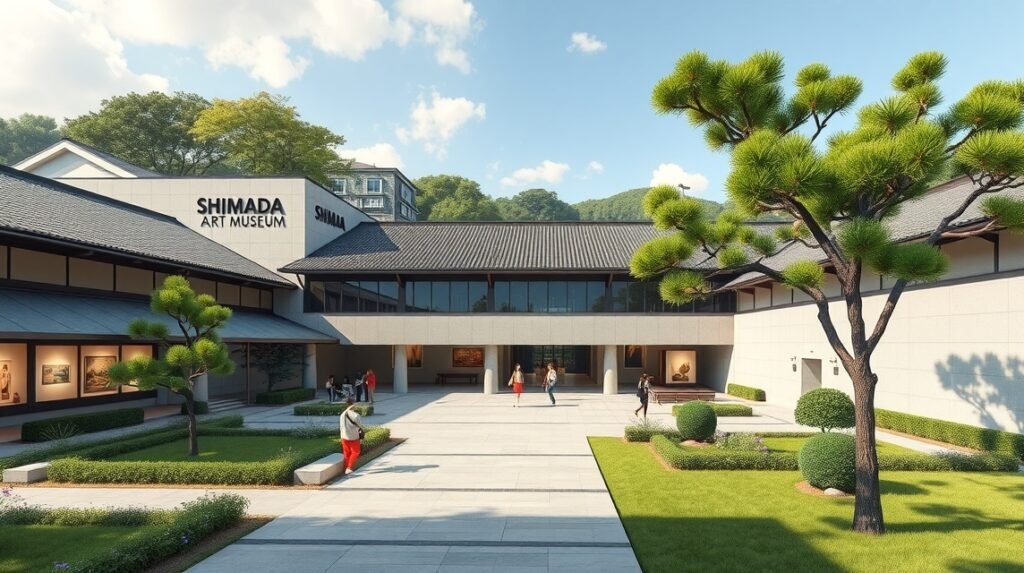 Shimada Művészeti Múzeum Kumamotóban, modern és hagyományos japán művészettel.