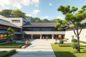 Shimada Művészeti Múzeum Kumamotóban, modern és hagyományos japán művészettel.