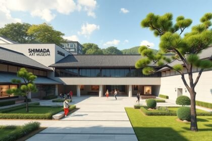 Shimada Művészeti Múzeum Kumamotóban, modern és hagyományos japán művészettel.